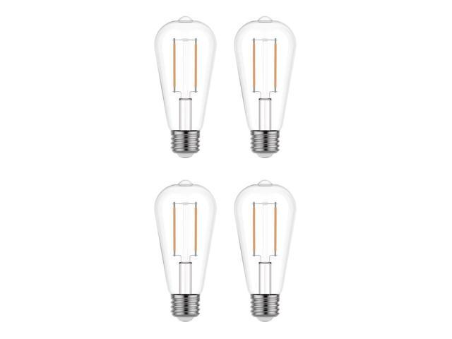 GE classic LED ST19 LED Light Bulbs, 5 watt, 500 lumen, Dimmable, Daylight 5000K, medium base, beautiful ST19 Edison style shape and size (quantify...