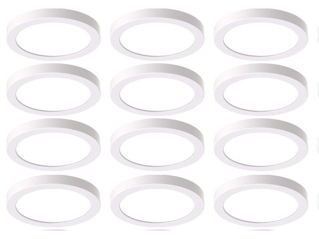 Prescolite Edge-Lit Round LED Downlight, 4 inch, 750 lumens, 10 watts, Field selectable color temperature, remote driver J-Box, 120-277V, flicker...