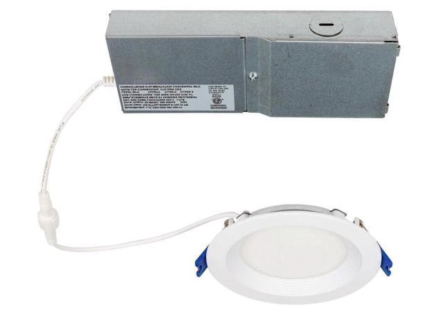 Lightolier LED Downlight, 4 inch round, dual select, LED Recessed Light, 120-277V, DL4RSLMZ10SCTUW