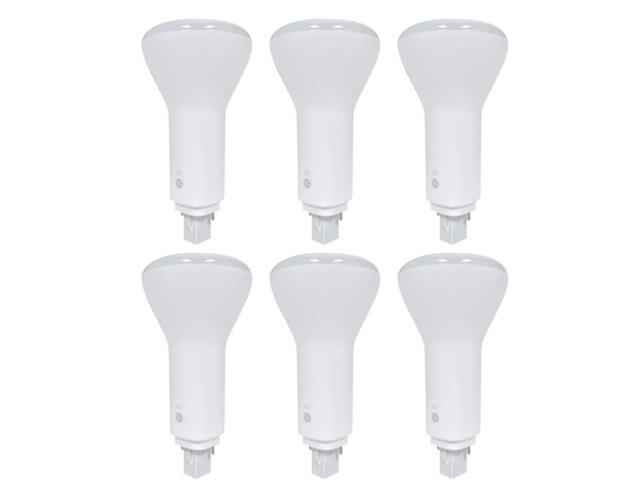(case of 6) GE 93001 LED Light Bulb, 10.5 watt, 2 pin (G24d) Base, 1050 lumens, 3000K, Vertical, Plug in LED lamp