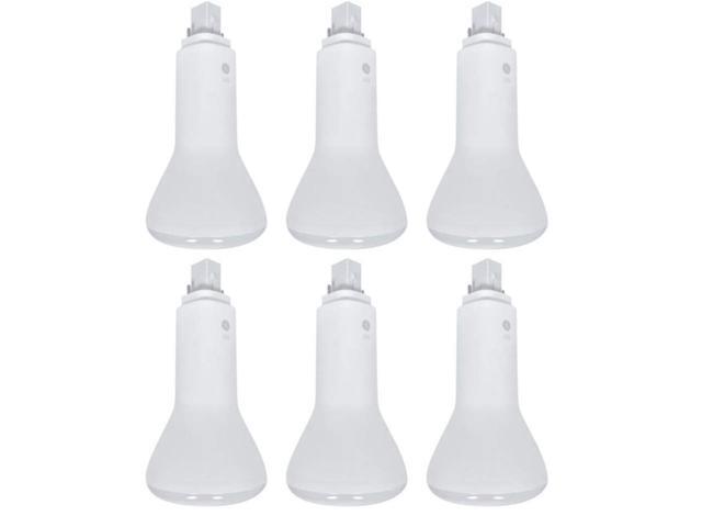 (case of 6) GE 93001 LED Light Bulb, 10.5 watt, 2 pin (G24d) Base, 1050 lumens, 3000K, Vertical, Plug in LED lamp