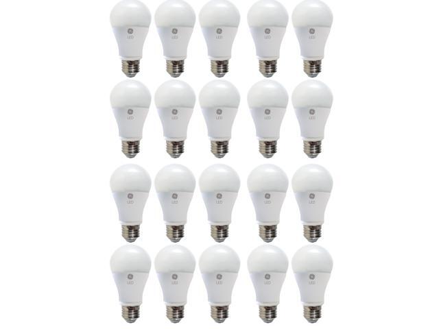 (20 bulbs) GE Lighting 67591 Dimmable LED A19 Light Bulb with Medium Base, 10-Watt, Soft White