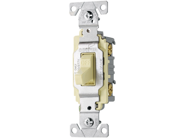 Eaton CS120A 20-Amp 120/277-volt Commercial Grade Single Pole Compact Toggle Swi