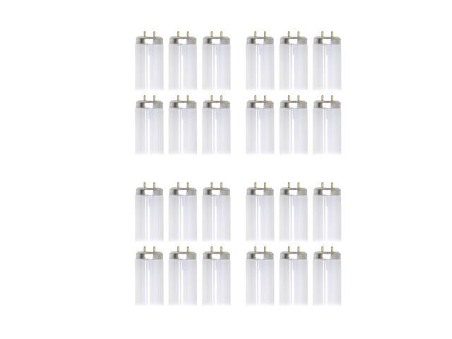 (case of 24) GE 45742 - F17T8/SPX30/ECO Straight 24 inch T8 Fluorescent Tube, 17 watts, 1350 lumens, 3000K Natural White