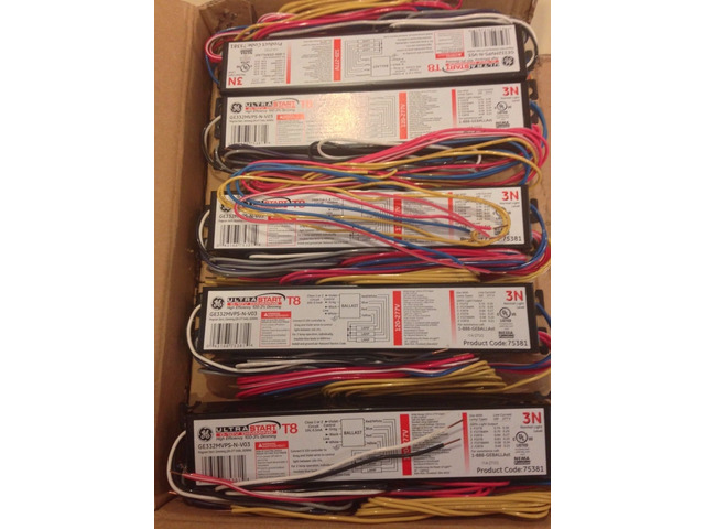 (Case of 10) GE 75381 0-10V UltraStart GE332MVPS-N-V03 - T8 Dimming Ballast