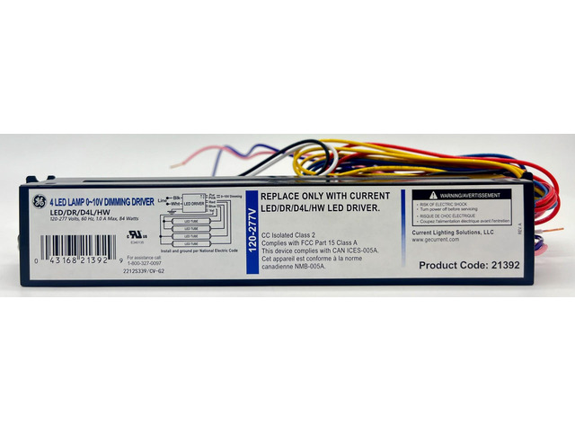GE 21392 - High Watt 120/277 volt Dimmable LED Driver (LED/DR/D4L/HW)