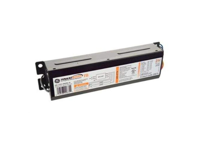 GE Lighting 29675 GE232-MVPS-H 120/277-Volt UltraStart Electronic Linear Fluorescent T8 Programmed Rapid Start Ballast 2 F32T8 Lamps
