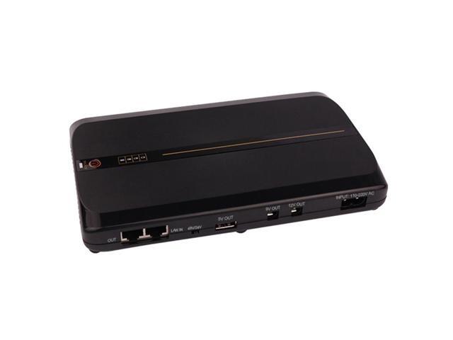 Mini UPS Battery Backup Uninterruptible Power Supply for Router, Modem, Security Camera, Built-in 10400mAh with Input AC Output USB 5V DC 9V/12V 2A...
