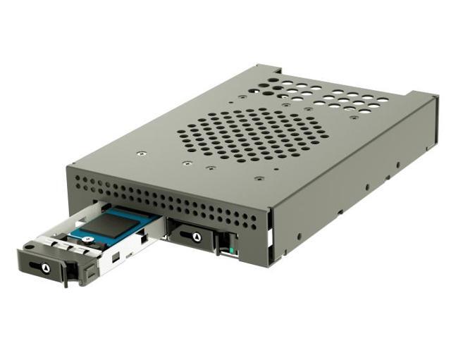 Athena Power BP-M22NVMEO350, 3.5' Bay NVMe M.2 Backplane Cage for 2x M.2 PCIe NVMe SSDs with 2x Oculink 4i Connectors