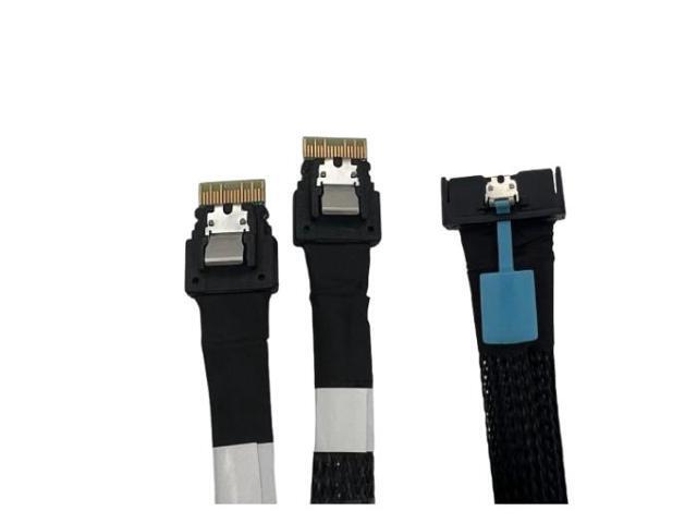 Athena Power CABLE-MC8SS25 High-Speed MCIO 8i to 2 × SlimSAS Transmission Cable