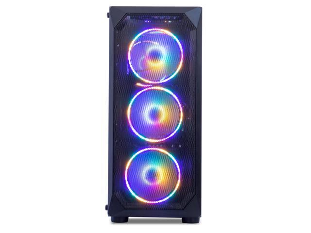 MXZ Gaming PC Computer AMD Ryzen 5 5500 3.6GHz, RTX 3060, B450M,16GB DDR4 3200,NVME 1T SSD, 6RGB Fans, WIFI & Win 11 Pro Ready, Gamer Desktop...
