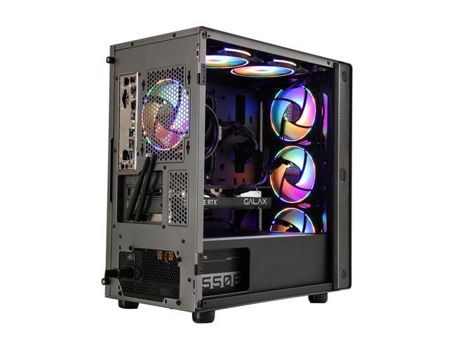 MXZ Gaming PC Desktop Computer, AMD Ryzen 5 5600 3.7GHz, GeForce RTX 4060, 16GB DDR4, NVME 1T SSD, 6RGB Fans, Win 11 Pro Ready, Gamer Desktop...