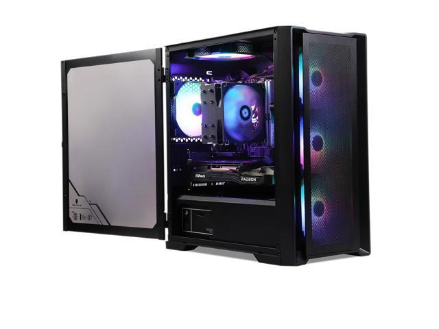 MXZ Gaming PC,AMD Ryzen 7 7800X3D, RTX 4070,16GB DDR5 6000MHz, NVME M2 1TB SSD, 6RGB Fans, Windows 11 Pro Ready to use, Gamer Desktop Computer(R7...