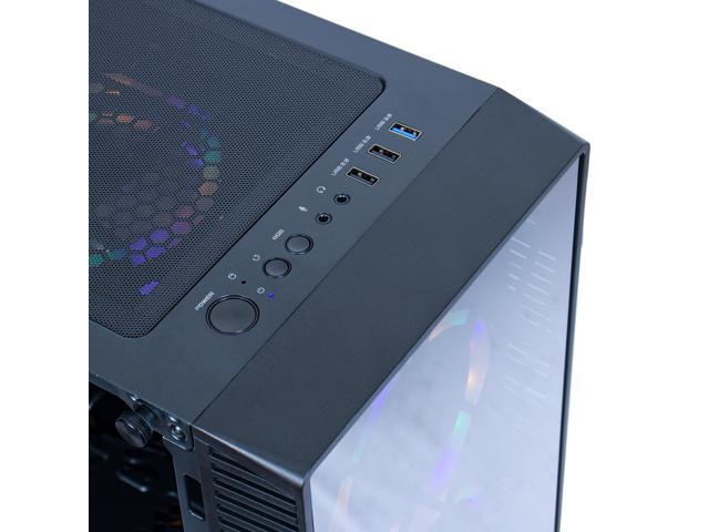 MXZ Gaming PC Desktop Computer, AMD Ryzen 5 4500 3.6GHz, GeForce RTX 3060,16GB(8G*2) DDR4, NVME 500GB SSD, 6RGB Fans, Win 11 Pro Ready, Gamer...