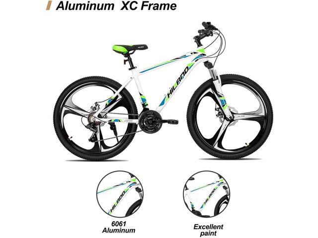 Hiland Mountain Bike, Shimano 21 Speeds Drivetrain, Aluminum Frame 26 Inch Wheels with Disc-Brake 3-Spoke for Men Women Men's MTB Bicycle