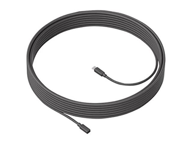Logitech - MeetUp Microphone Extension Cable - 33 FT - Gray - image 2