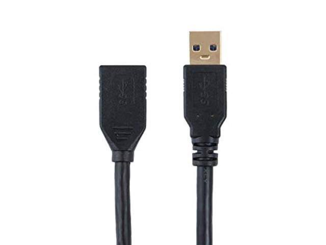 Monoprice USB 3.0 Type-A Male to Type-A Female Extension Cable - 1.5 Feet - Black Use with PlayStation, Xbox, Oculus VR, USB Flash Drive, Card...