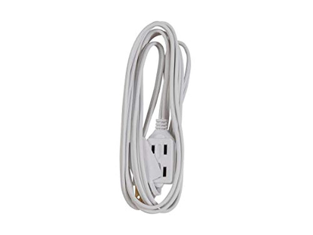 Monoprice 16/2 SPT-2 3-outlet Household Extension Cord - 6 Feet - White Ideal For Small Appliances At Home And For Connecting Holiday Lights