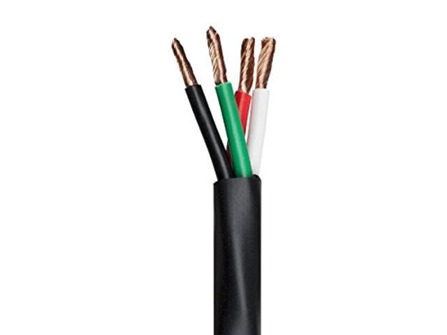 Monoprice Nimbus Series 12 Gauge AWG 4 Conductor CMP-Rated Speaker Wire / Cable - 250ft UL Plenum Rated, 100% Pure Bare Copper With Color Coded...