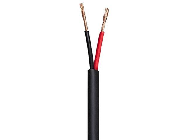 Monoprice Speaker Wire, CMP Rated, 2-Conductor, 18AWG, 100ft, Black