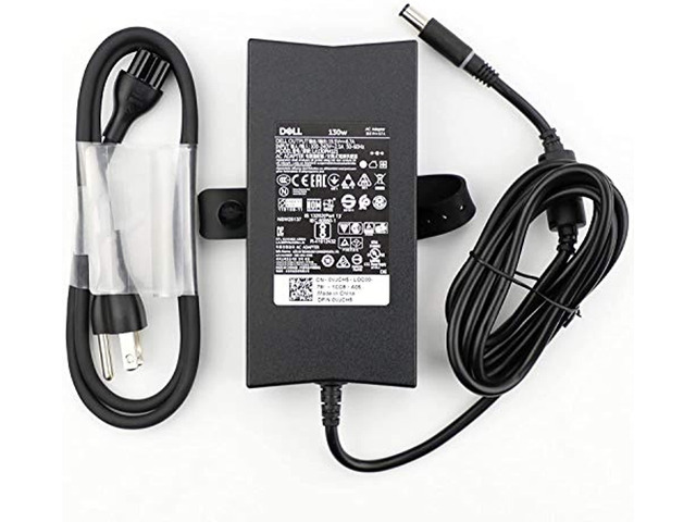 dell 130w ac charger precision m20 m60 m70 m90 m2400 m4400 m4500 m6300 la130pm121 da130pe1-00 laptop power supply