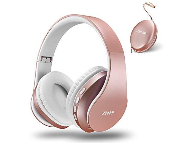 Bluetooth Over-Ear Headphones, Zihnic Foldable Wireless and Wired Stereo Headset Micro SD/TF, FM for Cell Phone, PC, Soft Earmuffs & Light Weight for.