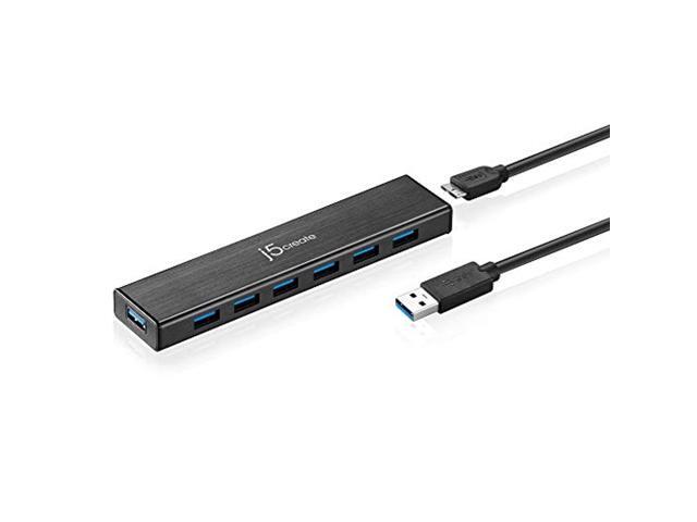 j5create - USB 3.0 7-Port HUB - Black - image 8