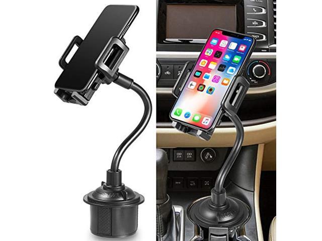 Car Cup Holder Phone Mount Universal for iPhone/Smartphone, Padded, 360 Rotation