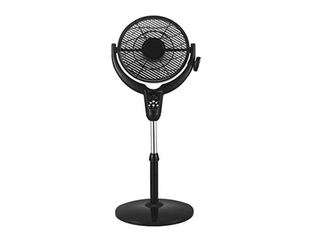 Optimus F7508 14 Inch Louver Rotating Oscil Pedestal Air Circulator with Remote, LED and Timer