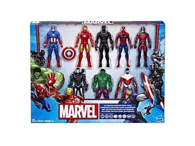 marvel avengers action figures - iron man, hulk, black panther, captain america, spider man, ant man, war machine & falcon! (8
