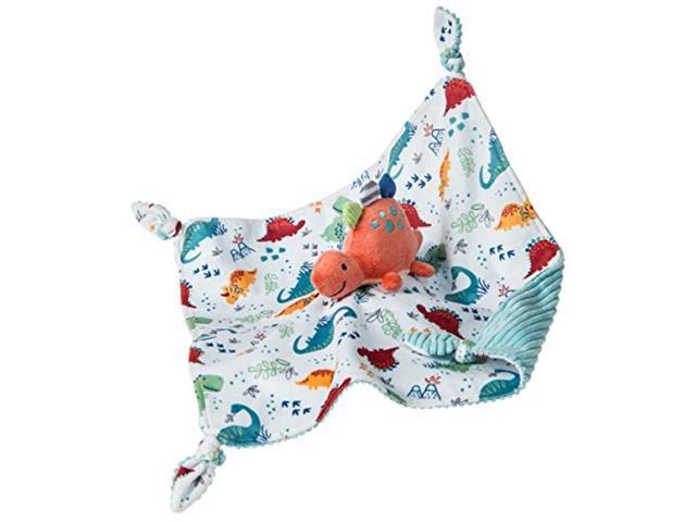 mary meyer pebblesaurus stuffed animal security blanket, 13 x 13-inches, coral dinosaur