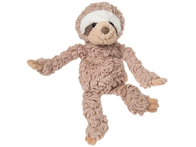 mary meyer putty nursery stuffed animal soft toy, sloth, 11-inches