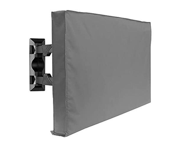 outdoor tv cover - 65' model for 63'' - 67' flat screens - slim fit - weatherproof weather dust resistant television protector - gray