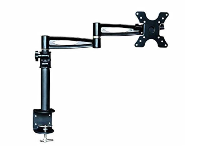 Monoprice 3-Way Adjustable Tilting Desk Mount Bracket - Black For 13 - 30 Inch Monitors Up to 33 Pounds