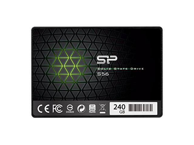silicon power 240gb ssd 3d nand with r/w up to 560/530mb/s s56 slc cache performance boost sata iii 2.5' 7mm (0.28') internal solid state drive.