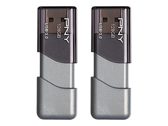 pny 128gb turbo attach 3 usb 3.0 flash drive, 2-pack