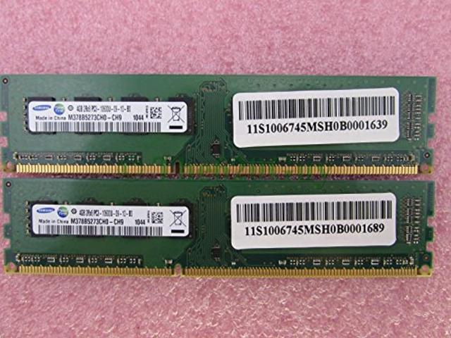 samsung m378b5273ch0-ch9 8gb 2 x 4gb pc3-10600u ddr3 1333 desktop memory kit