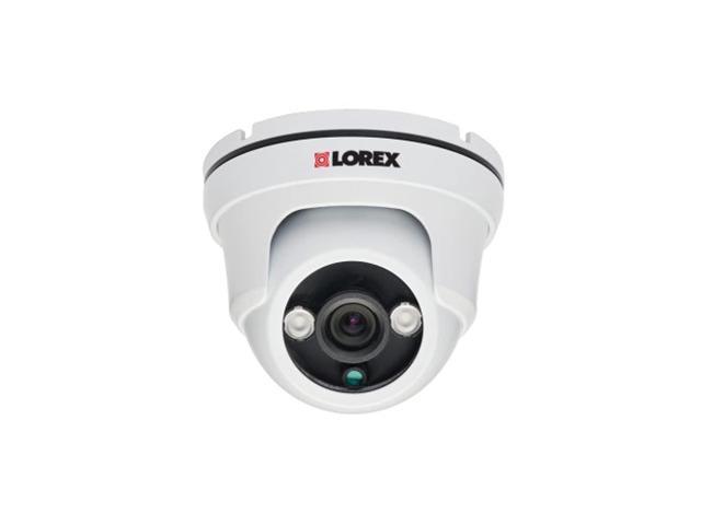 lorex ldc7708b 700tvl 960h weatherproof dome security camera with night vision (white)