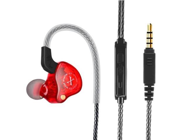urbanx ix2 pro dynamic hybrid dual driver in ear musicians earphones with mic tangle-free cable in-ear earbuds headphones for infinix zero 5 pro