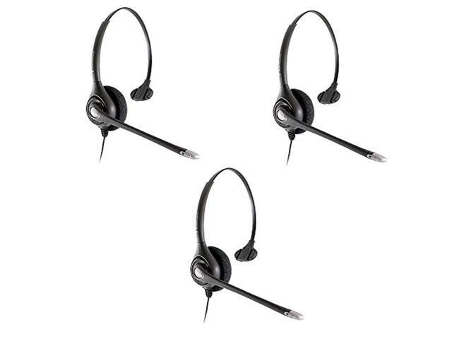 plantronics hw251n wired office headset- 3 pack (renewed)