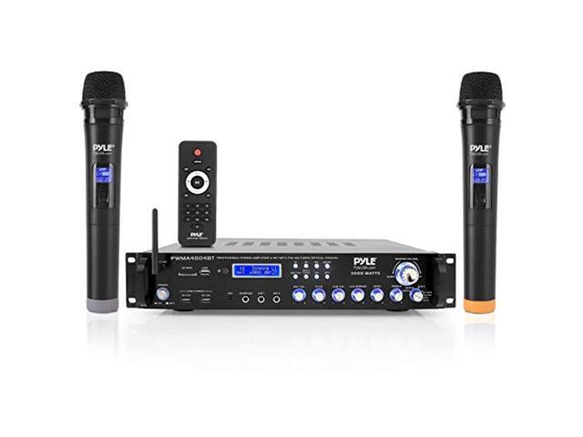 Pyle 3000W 4 Channel Bluetooth Hybrid Preamplifier System w/Microphones & Remote - image 12