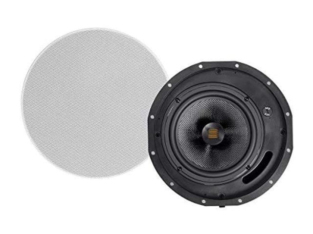 Monoprice Amber 2-Way Carbon Fiber Ceiling Speakers - 8 Inch With Magnetic Grille And Ribbon Tweeter (Pair) - image 6