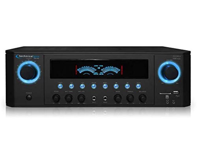 Technical Pro Receiver 1000W FM USB SD Card 2 Mic Inputs MP3 AUX Playback - image 12
