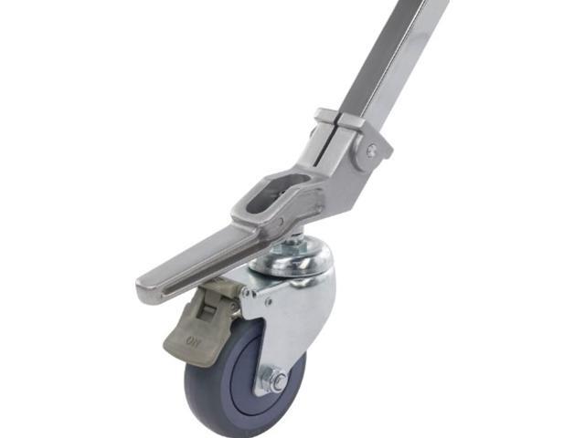 kupo 100mm caster with brake 25.4mm square adapter set of three (ks940712)