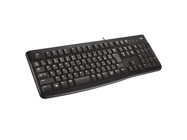 logicool k120 waterproof silent wired usb keyboard with numpad, thin design