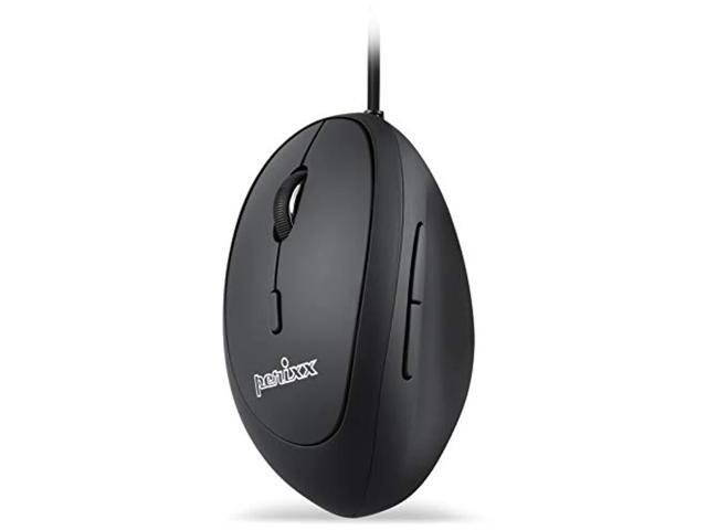 perixx perimice-519l wired portable vertical usb mouse, mini size for laptops computer, left handed design