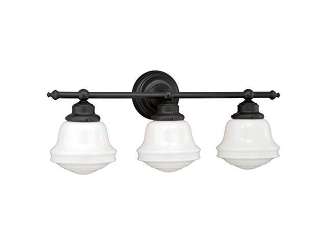 vaxcel w0170 huntley 3 light vanity light, oil rubbed bronze finish