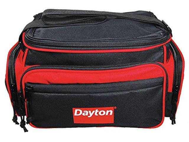DAYTON 19L414 Tool Bag, Black, Canvas, 5 Pockets