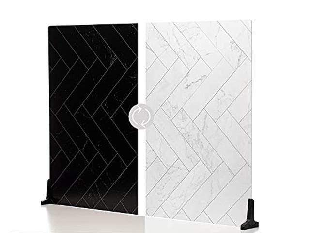 V-FLAT WORLD Duo Board - 30x40' Surface Board, Zigzag Marble White/Black #00815L