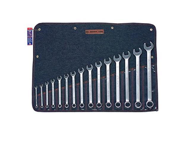 wright tool 715 15 pc. 12 pt. combination wrench set 5/16'-1-1/4'